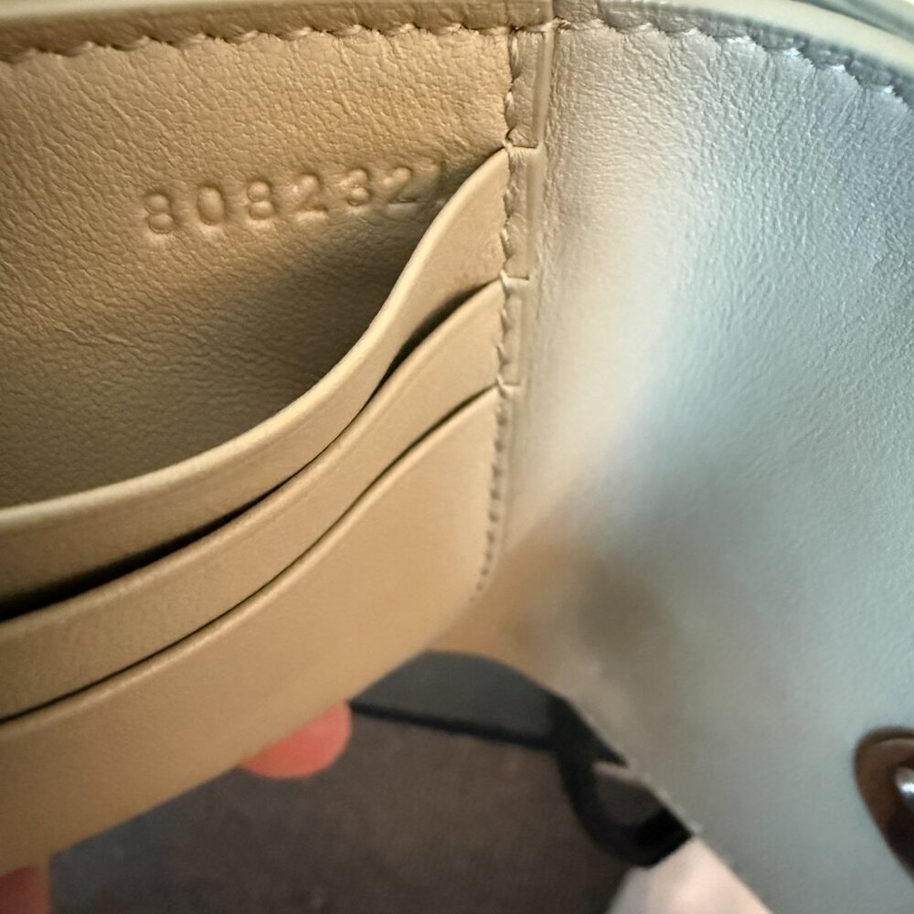 Burberry Women's Chess Hunter Leather Compact Tri-fold Wallet - Picture 9 of 15